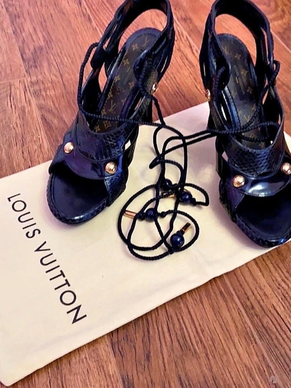 Louis Vuitton Black Heels